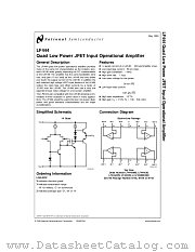 LF444MWC datasheet pdf National Semiconductor