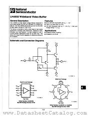 LH4002CN datasheet pdf National Semiconductor