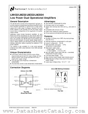 LM358MWC datasheet pdf National Semiconductor