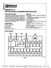 MM58274CN-12 datasheet pdf National Semiconductor