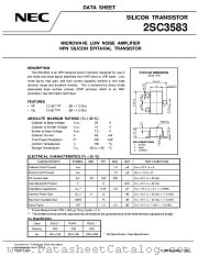 2SC3583-T1B datasheet pdf NEC
