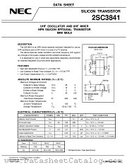 2SC3841-VM datasheet pdf NEC