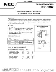 2SC5007-T1_-T2 datasheet pdf NEC