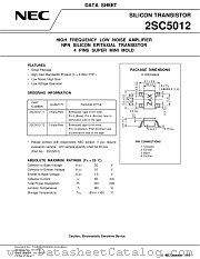 2SC5012-T1_-T2 datasheet pdf NEC
