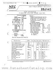 2SJ143 datasheet pdf NEC