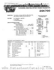 2SK700 datasheet pdf NEC