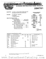 2SK701 datasheet pdf NEC