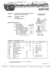 2SK705 datasheet pdf NEC