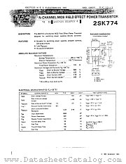 2SK774 datasheet pdf NEC