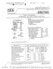 2SK786 datasheet pdf NEC