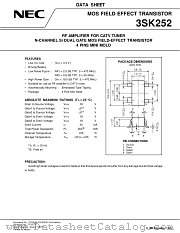 3SK252-T2 datasheet pdf NEC