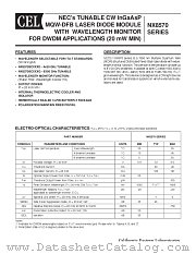 NX8570SC849Q-BA datasheet pdf NEC