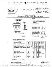 UPA1520H datasheet pdf NEC