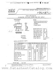 UPA1572H datasheet pdf NEC