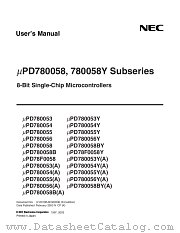 UPD780058BYGC-XXX-8BT datasheet pdf NEC