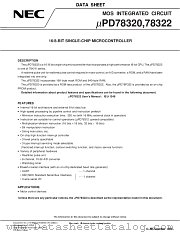UPD78320GF(A)-3B9 datasheet pdf NEC