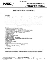 UPD78324LP(A1)-XXX datasheet pdf NEC
