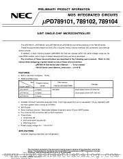 UPD789104CT-XXX datasheet pdf NEC