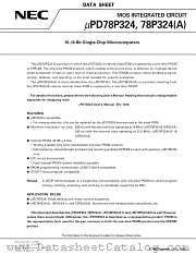 UPD78P324GJ(A1)-XXX-5BJ datasheet pdf NEC