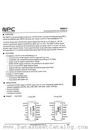SM8513P datasheet pdf Nippon Precision Circuits Inc