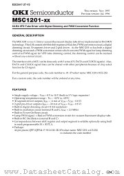 MSC1201-XXGS-2K datasheet pdf OKI electronic components