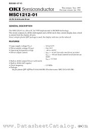 MSC1212-01GS-BK datasheet pdf OKI electronic components