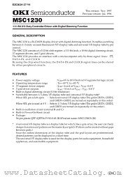 MSC1230GS-2K datasheet pdf OKI electronic components