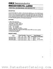 MSC23108CL-70DS2 datasheet pdf OKI electronic components