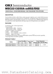 MSC2313258A-60BS2 datasheet pdf OKI electronic components