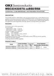MSC2343257A-70DS8 datasheet pdf OKI electronic components