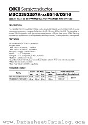 MSC2383257A-70DS16 datasheet pdf OKI electronic components