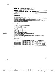 MSC23T1721C-70BS20 datasheet pdf OKI electronic components