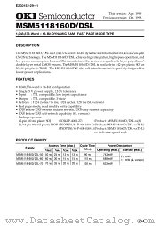 MSM5118160D-50JS datasheet pdf OKI electronic components