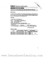 MSM51V18165A-60JS datasheet pdf OKI electronic components