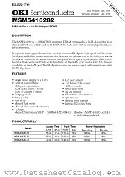 MSM5416282-50GS-K datasheet pdf OKI electronic components