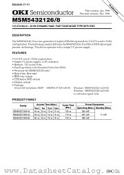 MSM5432128-60GS-K datasheet pdf OKI electronic components