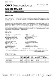 MSM548263-80JS datasheet pdf OKI electronic components