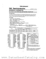 MSM54V16258SL-40TS-K datasheet pdf OKI electronic components