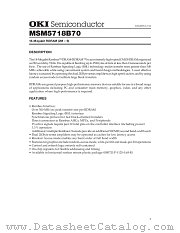 MSM5718B70-60GS-K datasheet pdf OKI electronic components
