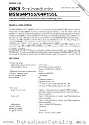 MSM64P155L-004GS-BK datasheet pdf OKI electronic components