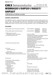 MSM66207-XXXGSBK datasheet pdf OKI electronic components