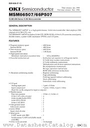 MSM66P507-XXXJS-B datasheet pdf OKI electronic components