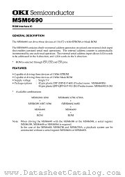 MSM6690GS-2K datasheet pdf OKI electronic components