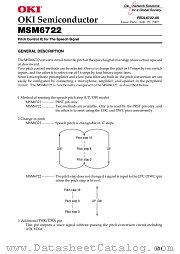 MSM6722GS-K datasheet pdf OKI electronic components