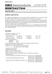MSM7544TS-K datasheet pdf OKI electronic components