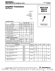BC212BZL1 datasheet pdf ON Semiconductor