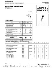 BC548ARL1 datasheet pdf ON Semiconductor