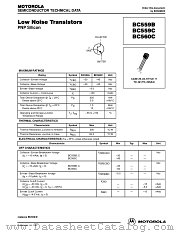BC559BZL1 datasheet pdf ON Semiconductor