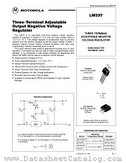 LM337AD2T datasheet pdf ON Semiconductor