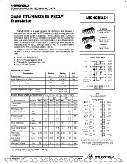 MC10H351MR1 datasheet pdf ON Semiconductor
